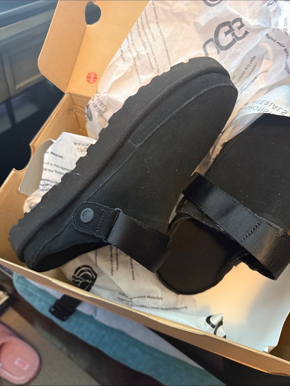 Woman’s UGG Black Slip-On Casual Shoes